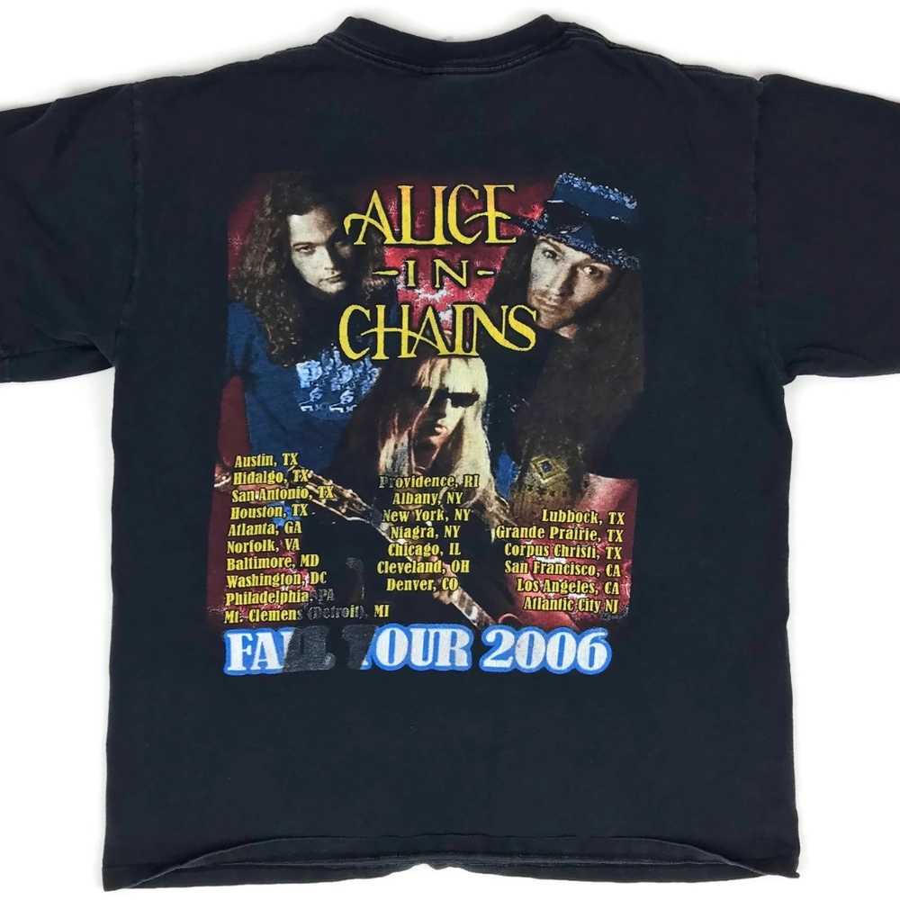 Alice in Chains Concert Tee 2006 Tour T Shirt Sz L